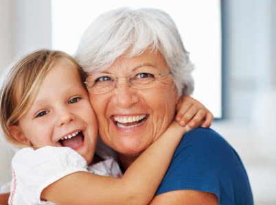 girl hugging grandma mother's day NAMC montessori curriculum practical life ideas