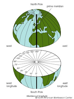 NAMC montessori classroom studying time zones history and activities meridians