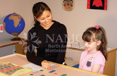 NAMC montessori how to create home prepared environment teacher and girl