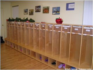 NAMC montessori entry items tips on new school year preparation montessori cubbies