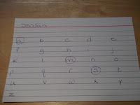 NAMC montessori sandpaper letters three period lesson