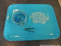 NAMC montessori preschool practical life activities follow the child tray