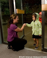 NAMC montessori grace and courtesy modeling behavior shaking hands