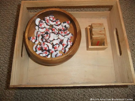 NAMC montessori activities holiday winter cards and counters