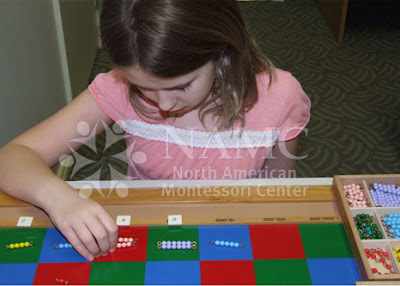 NAMC Montessori elementary teacher tips inspiring following the child math checkerboard