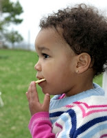 NAMC montessori student activities child eating outside international day of peace activities