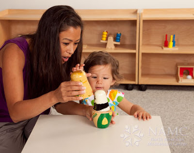 NAMC Upper Elementary Montessori Zoology Advanced Classification teacher child nesting dolls