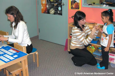 NAMC working with your montessori assistant in the classroom
