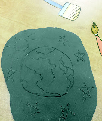 NAMC montessori earth day activities recycling modeling dough free printables earth picture