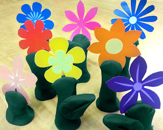 NAMC montessori earth day activities recycling modeling dough free printables flowers