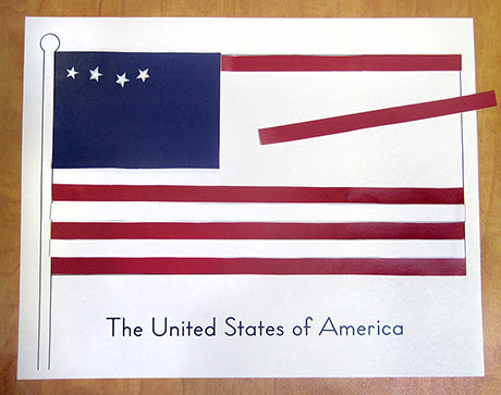 namc montessori fourth of july us flag building and counting flag printable puzzle