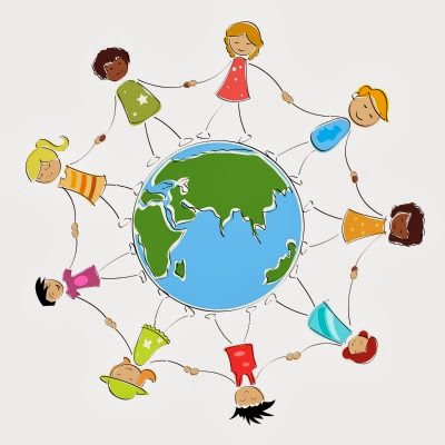 NAMC Montessori Winter holidays around the world cultural celebrations drawing of multicultural children