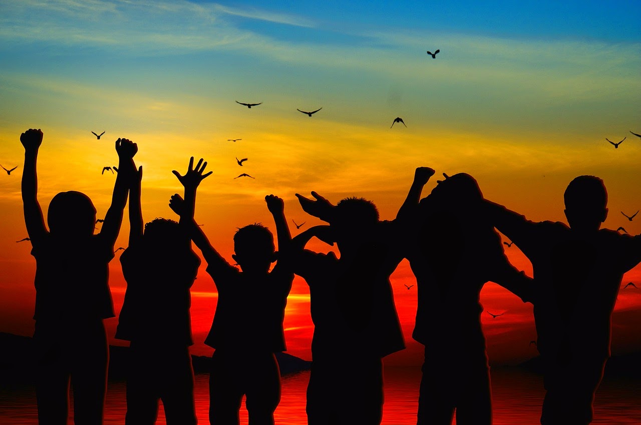 namc montessori children with learning disabilities silhouette sunset