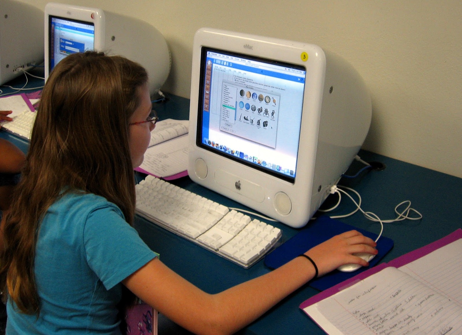 NAMC Montessori technology internet research student at computer