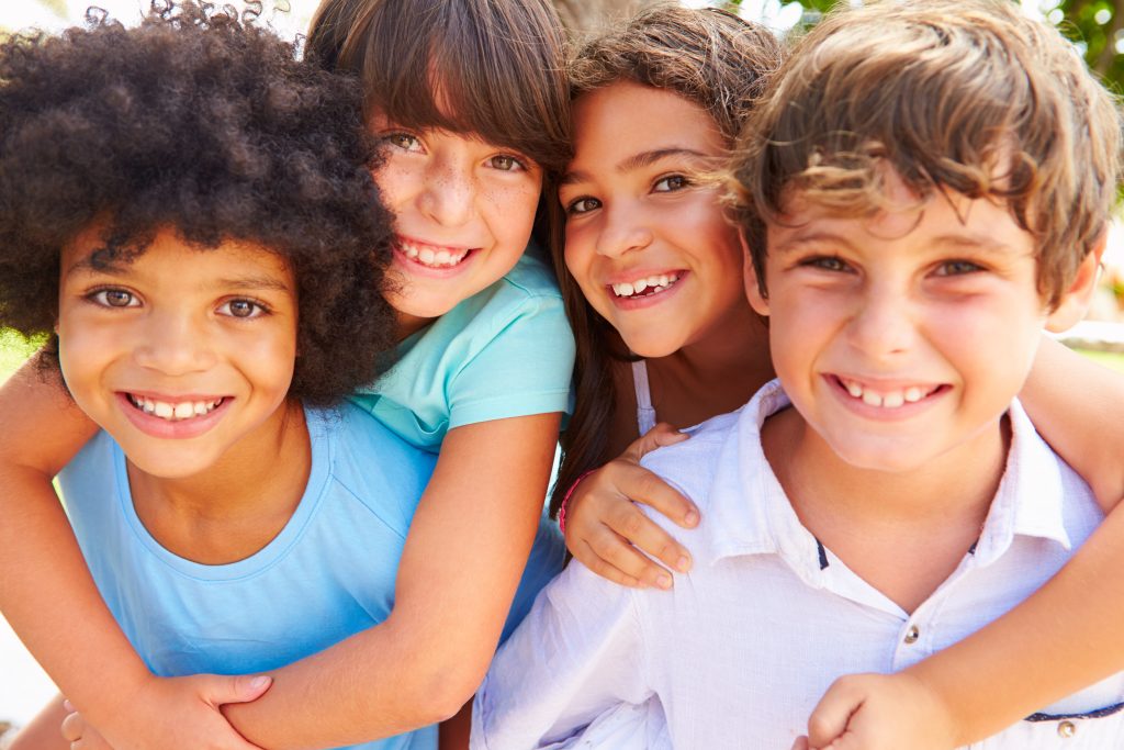 Group Of Children smiling at camera