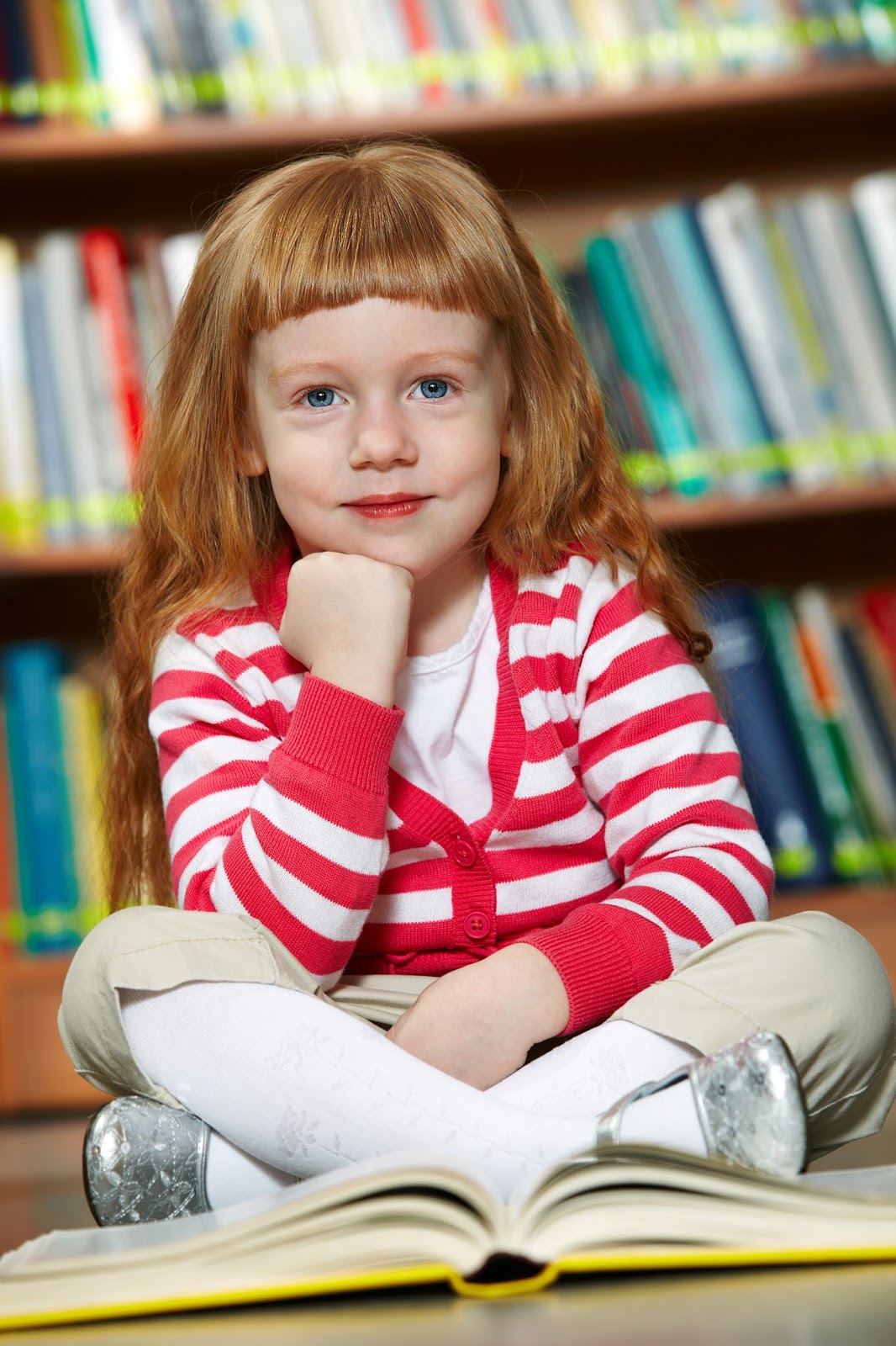 namc montessori circle of inclusion classic presentation. smiling girl in library