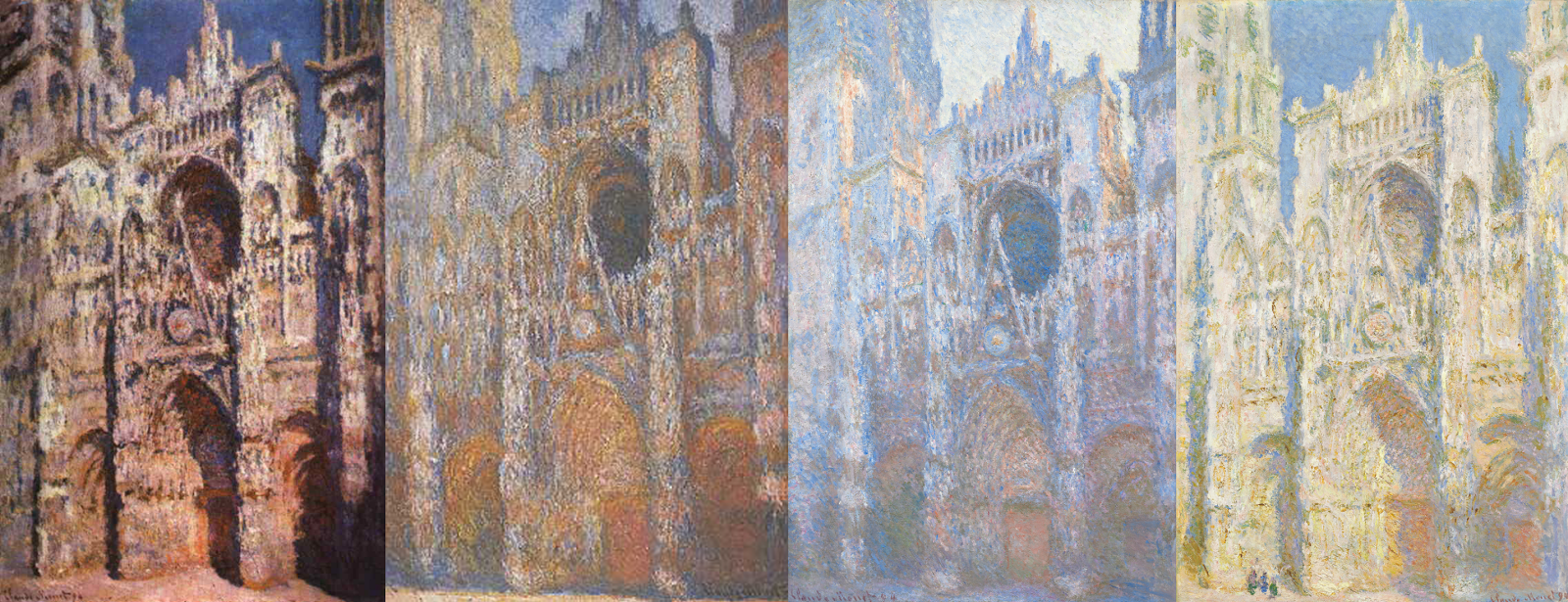 NAMC circle of inclusion emphasis on repetition. Claude Monet Studies of Rouen Cathedral